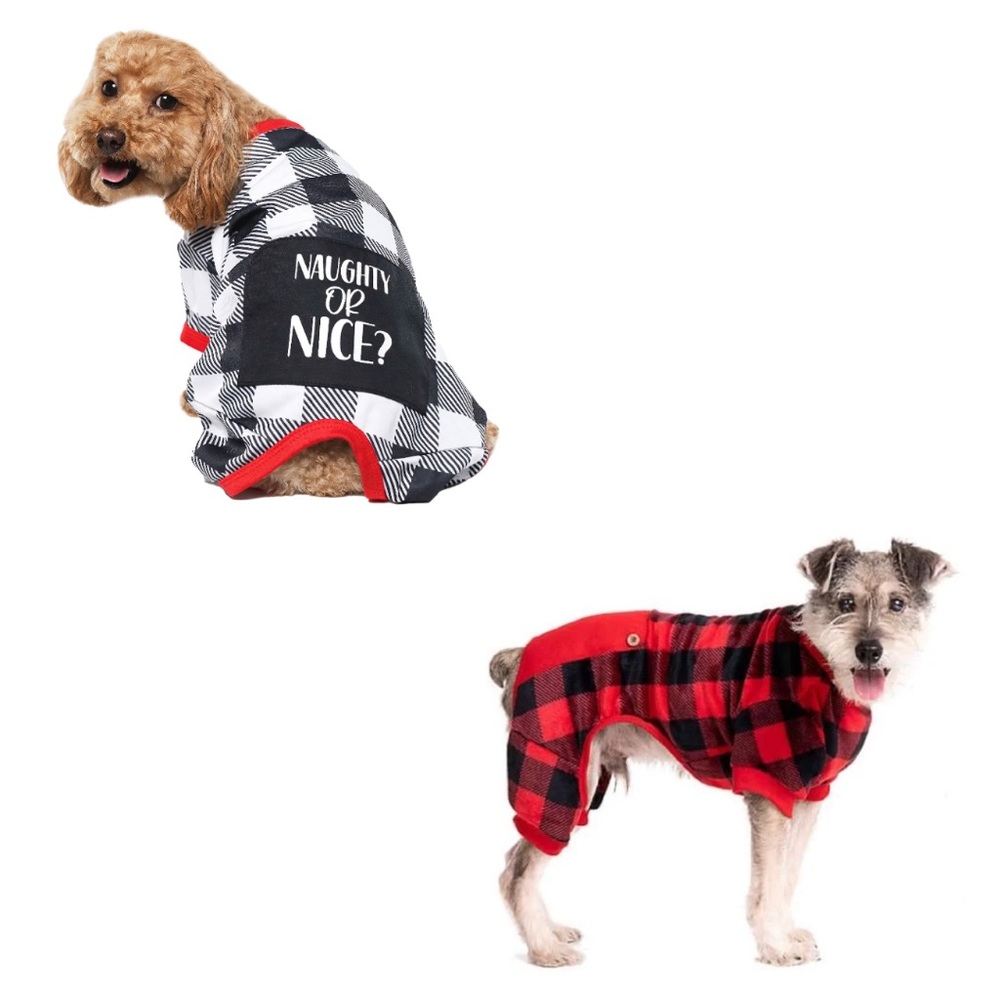RL- 2 Pawslife™ & Vibrant Life Buffalo Check Dog Pajamas